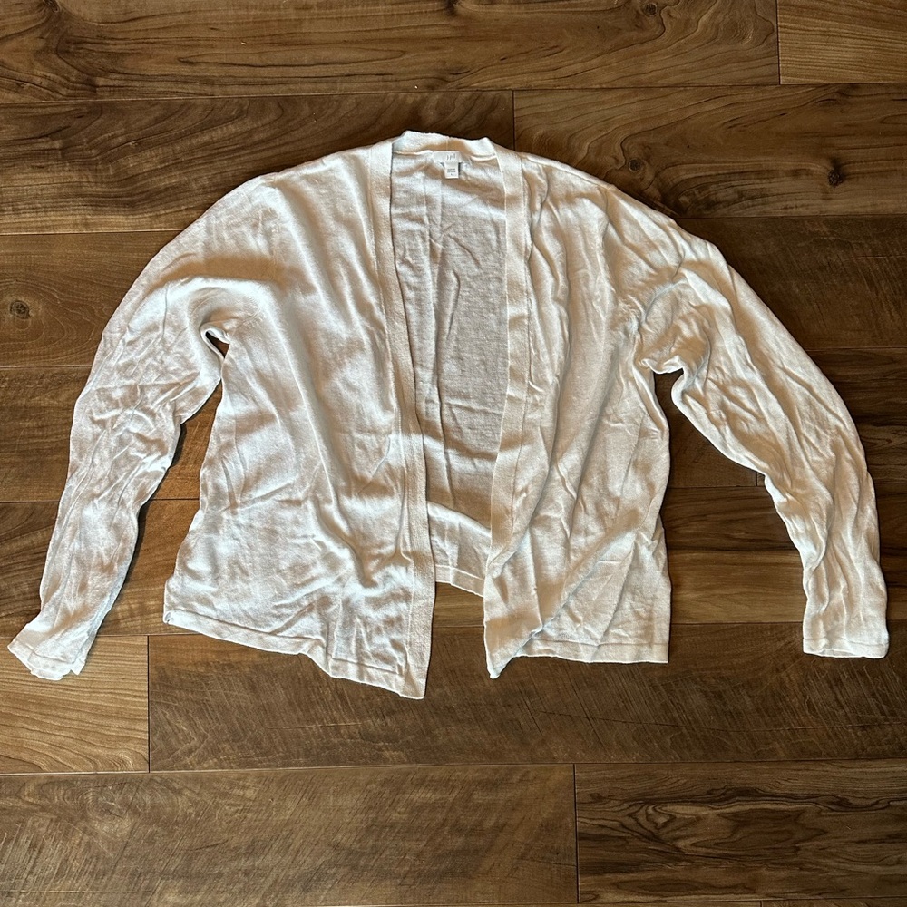 J. Jill Cream Knit Cardigan